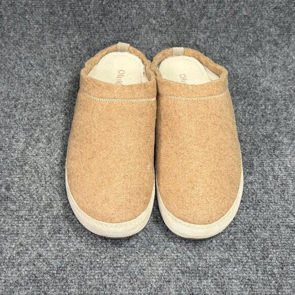 OluKai Hamani Hulu Mule slippers Men\'s Size 10 Oatmeal Wool Slip On House Shoes main image 10